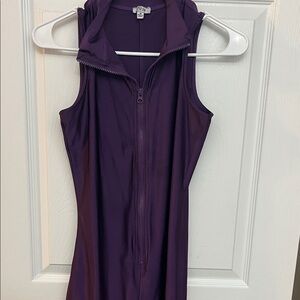 Purple Sleeveless Jumpsuit